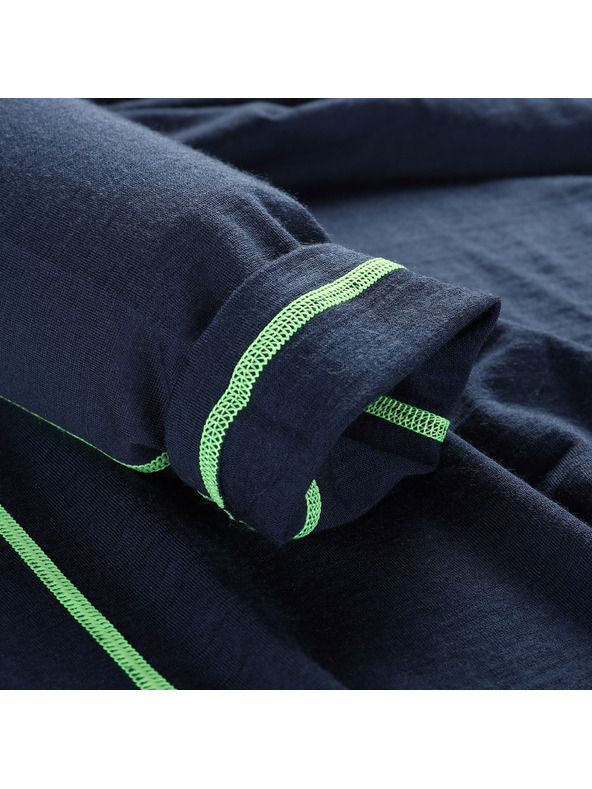 ALPINE PRO Moško merino majico ALPINE PRO MEREN moonlit ocean