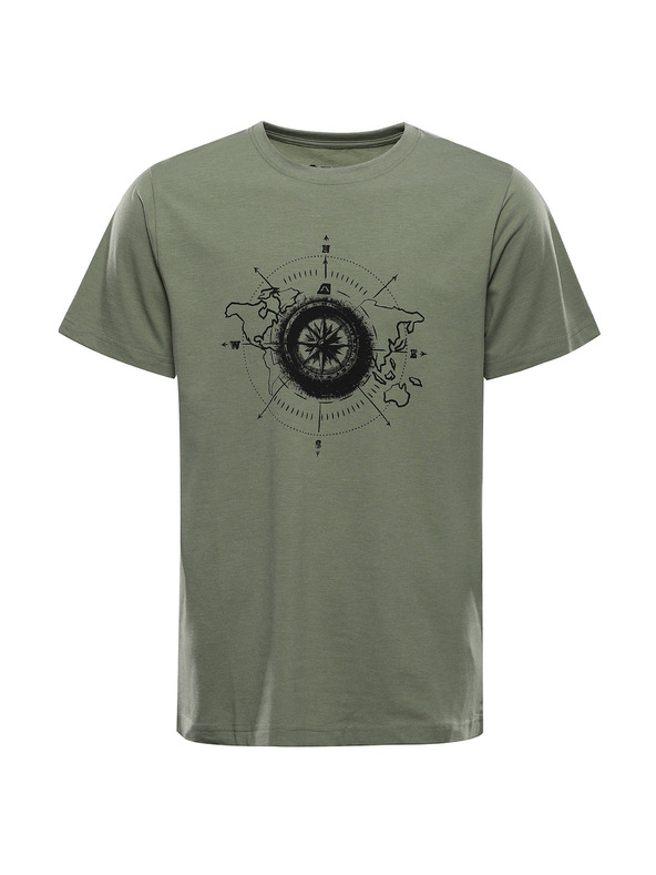 ALPINE PRO Moško bombažno majico ALPINE PRO MOROL oil green varianta pa