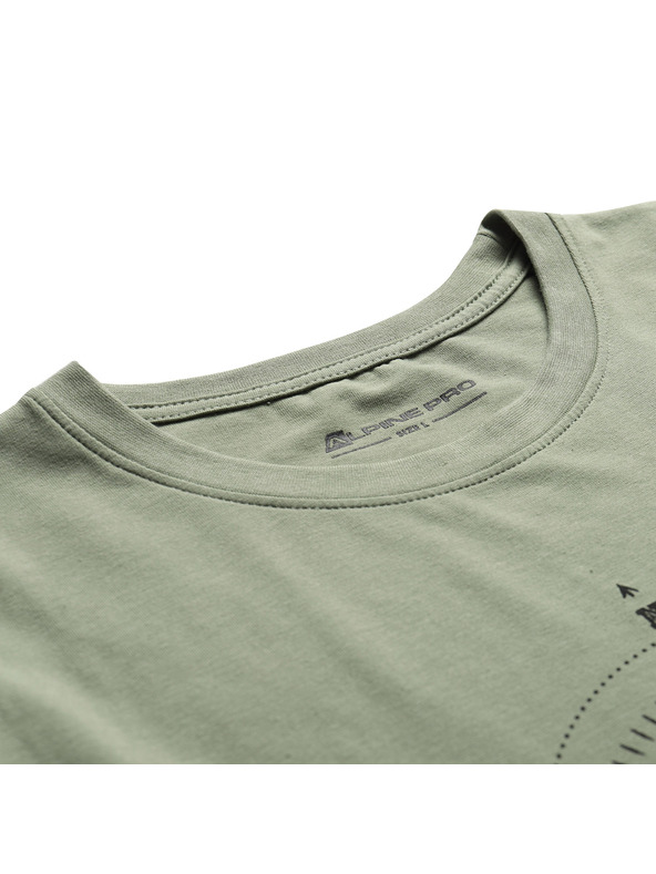 ALPINE PRO Moško bombažno majico ALPINE PRO MOROL oil green varianta pa