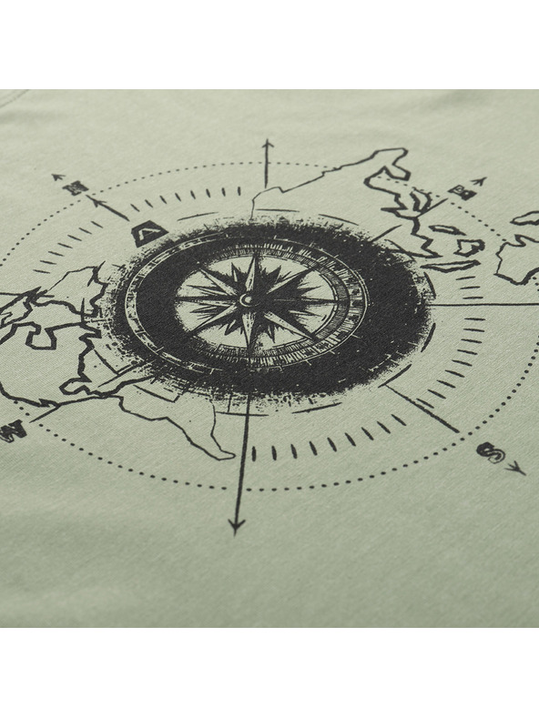 ALPINE PRO Moško bombažno majico ALPINE PRO MOROL oil green varianta pa