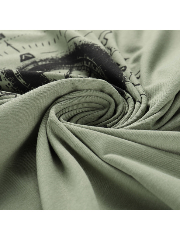 ALPINE PRO Moško bombažno majico ALPINE PRO MOROL oil green varianta pa