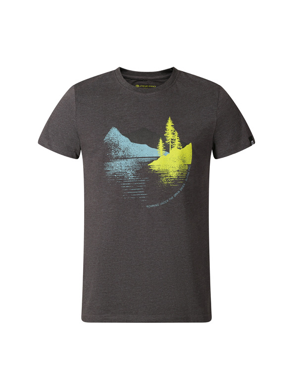 ALPINE PRO Moško športno majico s cool dry ALPINE PRO BOLEN dk. true gray varianta pb