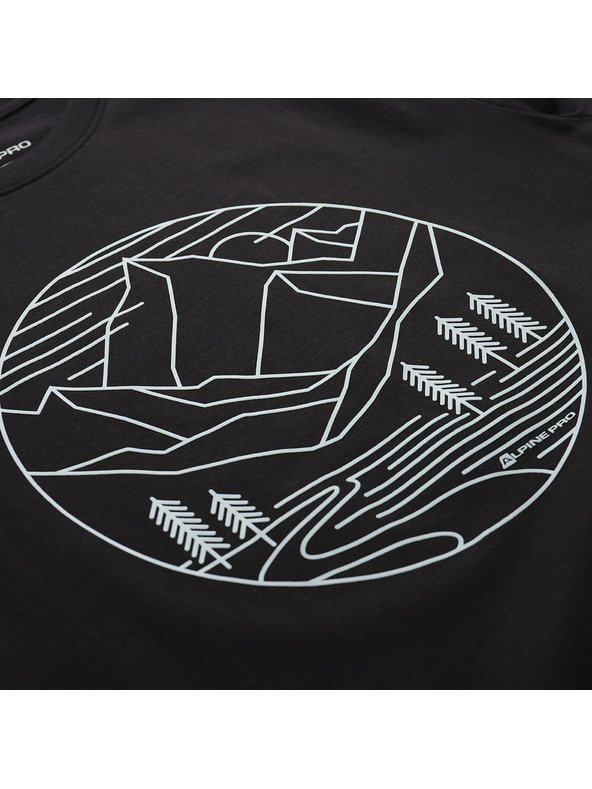 ALPINE PRO Moška bombažna majica ALPINE PRO MOROL black varianta pc