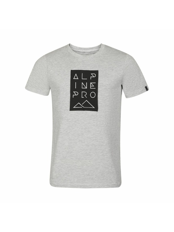 ALPINE PRO Moška majica iz nemečkajočega materiala ALPINE PRO NOGER smoked pearl varianta pb