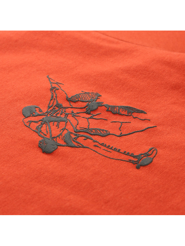 ALPINE PRO Moško majico z obdelavo cool-dry ALPINE PRO GREM 2 red clay varianta pa