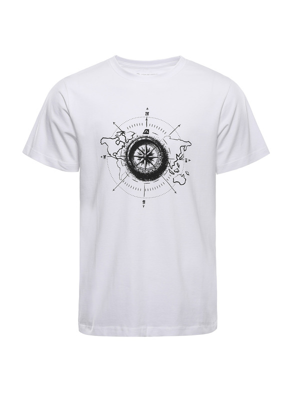 ALPINE PRO Moško bombažno majico ALPINE PRO MOROL white varianta pa