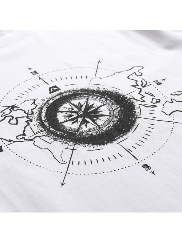 ALPINE PRO Moško bombažno majico ALPINE PRO MOROL white varianta pa