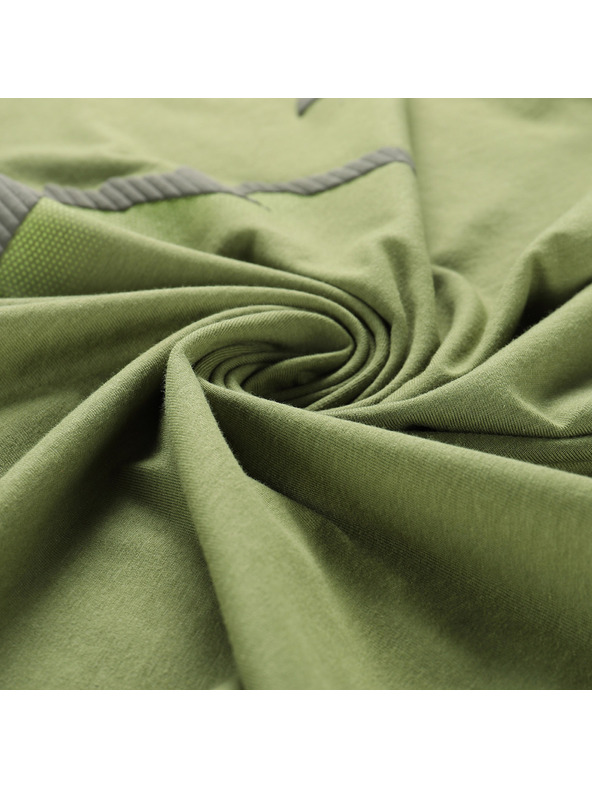 ALPINE PRO Moško majico z obdelavo cool-dry ALPINE PRO GREM 2 turtle green varianta pe