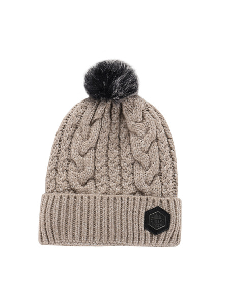 ALPINE PRO Zimska kapa z cofom ALPINE PRO ORGE moonbeam