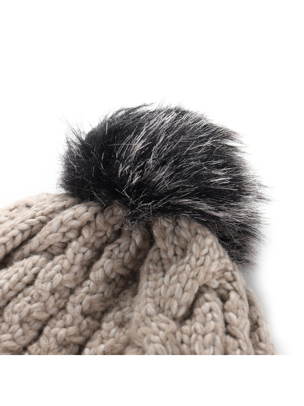 ALPINE PRO Zimska kapa z cofom ALPINE PRO ORGE moonbeam