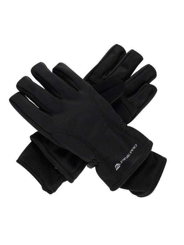 ALPINE PRO Smučarske softshell rokavice ALPINE PRO KAHUG black
