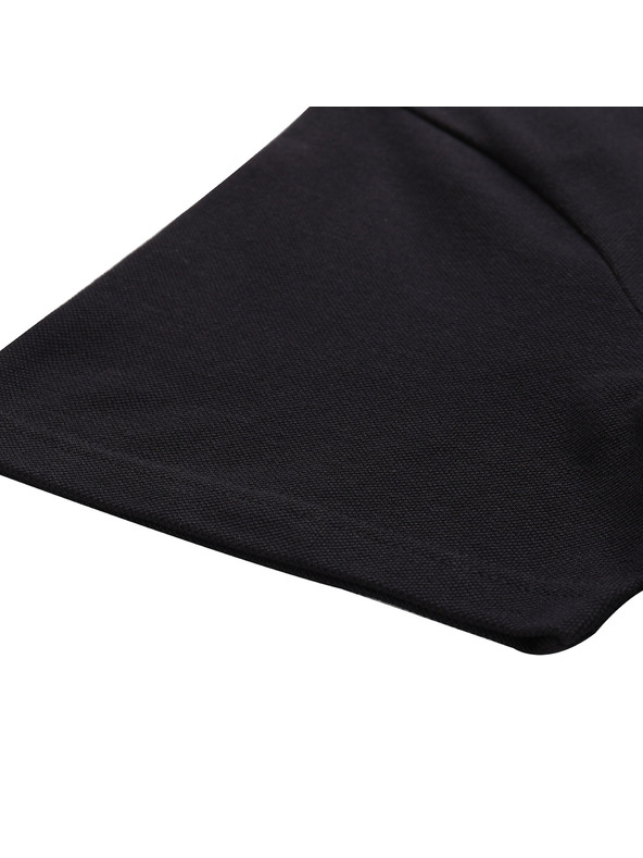 ALPINE PRO Majica s ovratnikom in gumbi ALPINE PRO GERBE black varianta pa