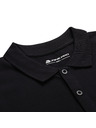 ALPINE PRO Majica s ovratnikom in gumbi ALPINE PRO GERBE black varianta pa
