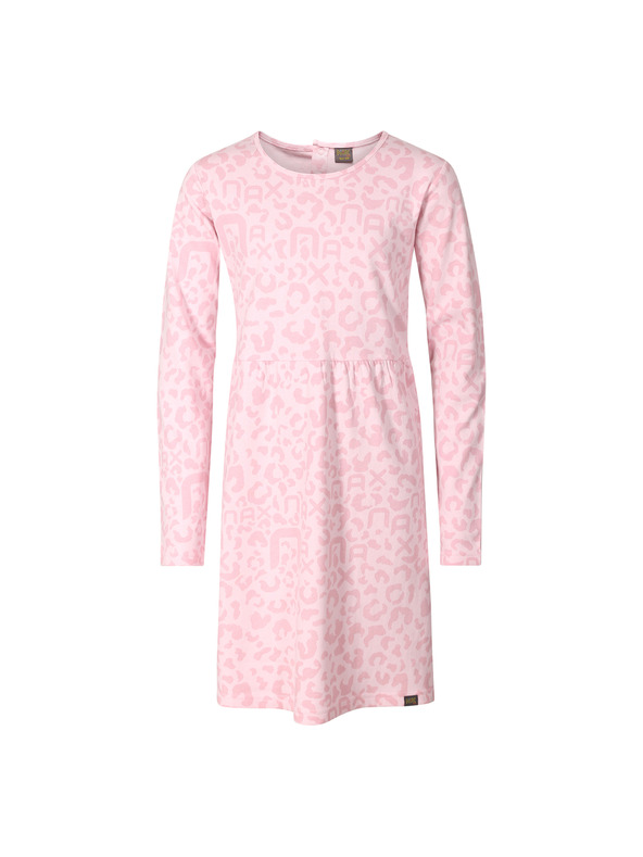 NAX Otroška bombažna obleka nax NAX WERTO light lilac