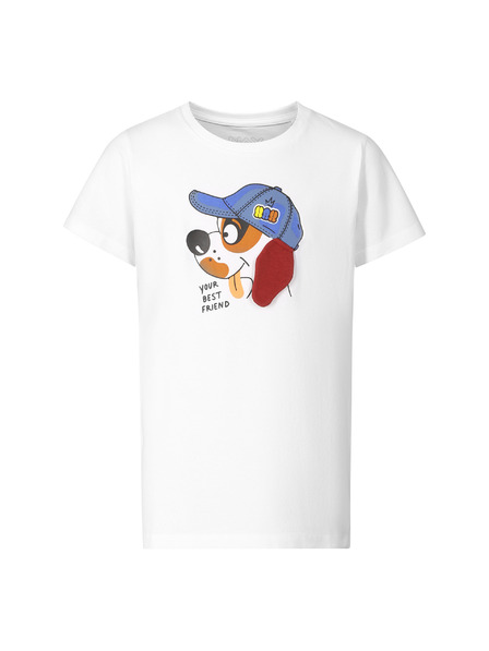 NAX Otroška bombažna majica nax NAX WERVO white