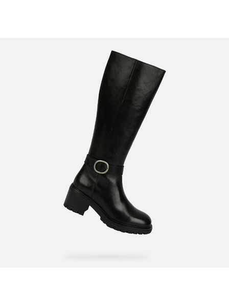 Geox Črni ženski škornji Geox Damiana