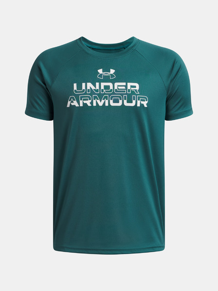 Under Armour Deška majica Under Armour UA Tech Split Wordmark SS-GRN