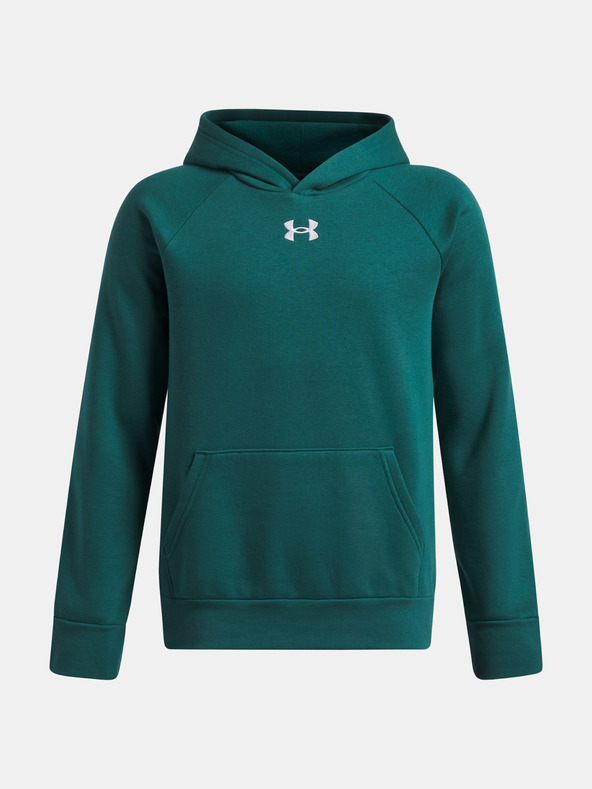 Under Armour Deški pulover  Under Armour UA Rival Fleece Hoodie-GRN