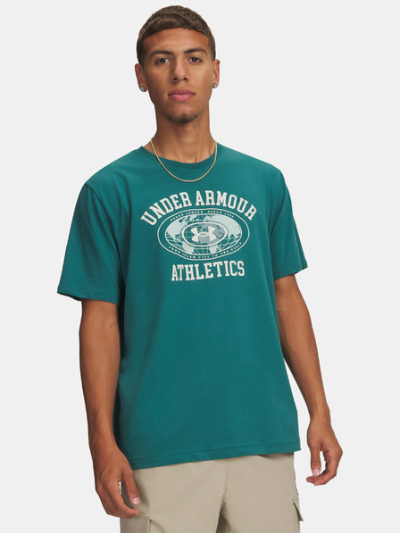 Under Armour Moška majica Under Armour UA M 60/40S ARMOR GLOBE SS-GRN