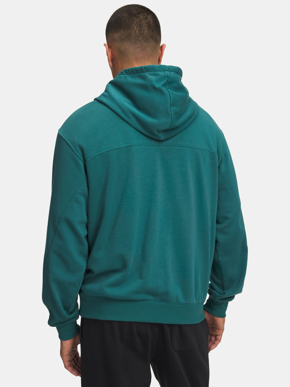 Under Armour Moški pulover  Under Armour UA Rival LW Graphic Hoodie-GRN