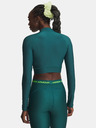 Under Armour Ženska majica Under Armour HeatGear Crop Mock LS-GRN
