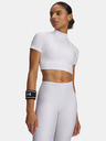 Under Armour Ženska majica Under Armour HeatGear Crop Mock SS-WHT