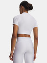 Under Armour Ženska majica Under Armour HeatGear Crop Mock SS-WHT