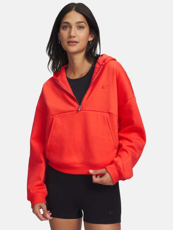 Under Armour Ženski pulover Under Armour UA Icon Fleece HZ Hoodie-RED
