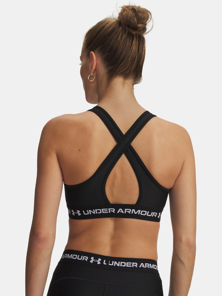 Under Armour Ženski nedrček  Under Armour Crossback Mid Bra-BLK