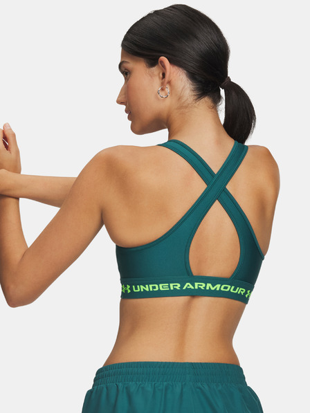 Under Armour Ženski nedrček  Under Armour Crossback Mid Bra-GRN