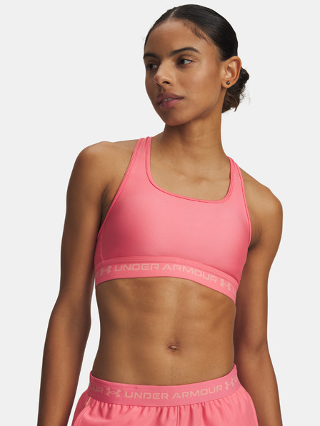 Under Armour Ženski nedrček  Under Armour Crossback Mid Bra-PNK