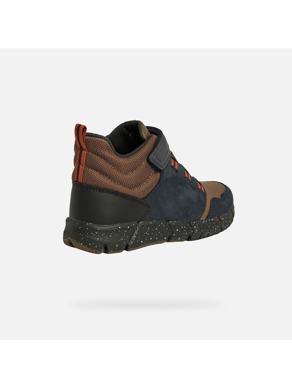 Geox Črna fantovska gležnjarska obutev Geox Flexyper Boy B ABX