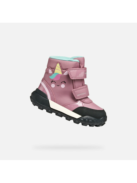 Geox Rožnate dekliške čevlje za prve korake Geox Trekkyup B AB