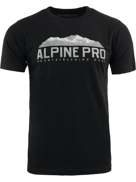 ALPINE PRO Moško bombažno majico ALPINE PRO MODEN black