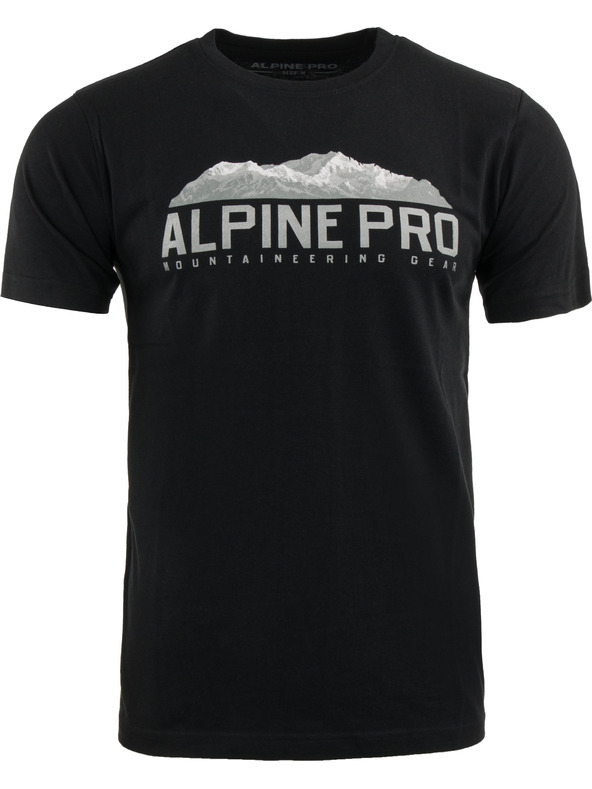 ALPINE PRO Moško bombažno majico ALPINE PRO MODEN black