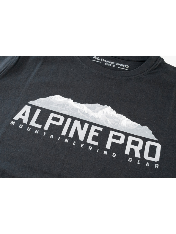 ALPINE PRO Moško bombažno majico ALPINE PRO MODEN black