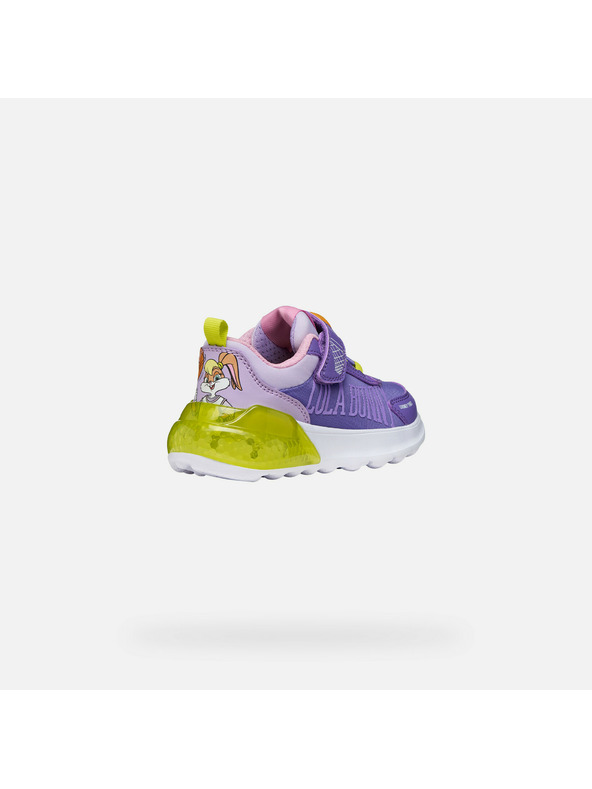 Geox Vijolični deklinski svetleči čevlji Geox Activart Illuminus