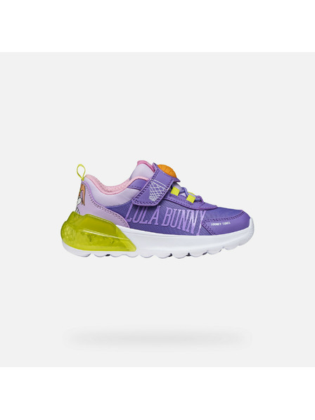 Geox Vijolični deklinski svetleči čevlji Geox Activart Illuminus