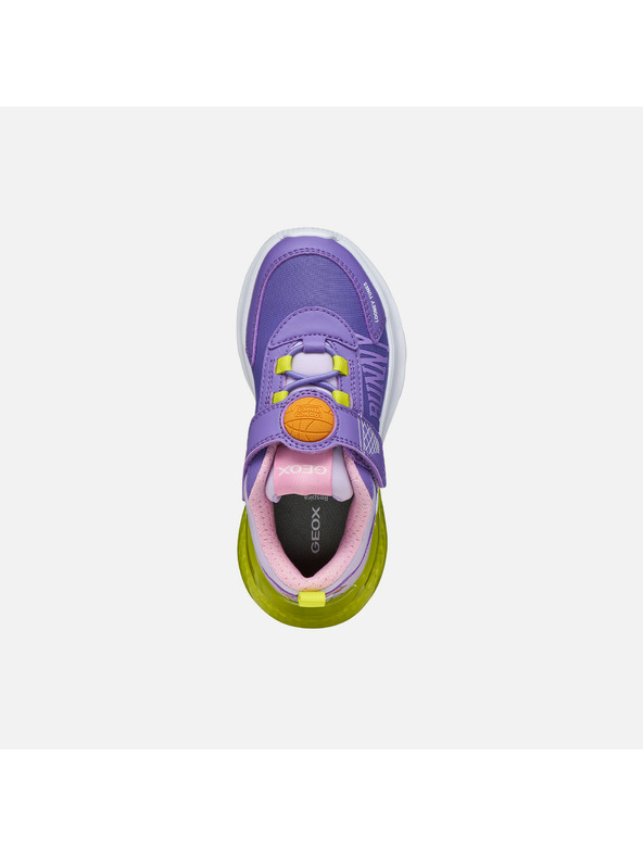 Geox Vijolični deklinski svetleči čevlji Geox Activart Illuminus