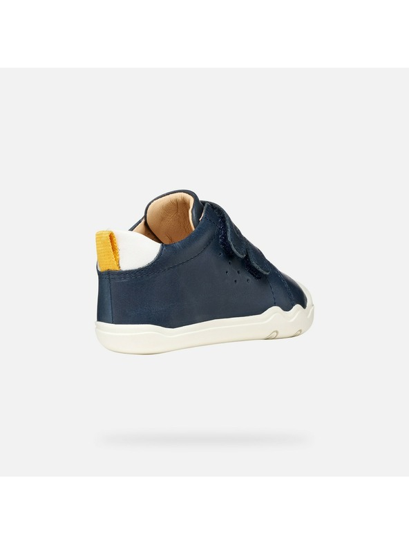 Geox Tmavo modré chlapčenské barefoot tenisky Geox Steppieup