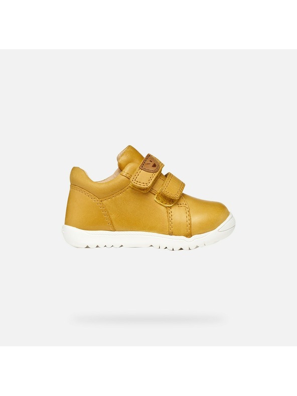 Geox Rumeni dečki čevlji za prve korake Geox Macchia