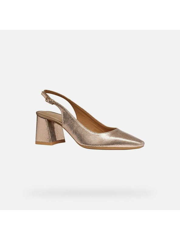 Geox Rožnati ženski čevlji z visoko peto Geox Giselda