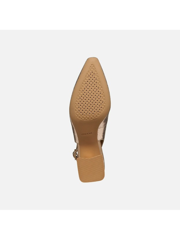 Geox Rožnati ženski čevlji z visoko peto Geox Giselda