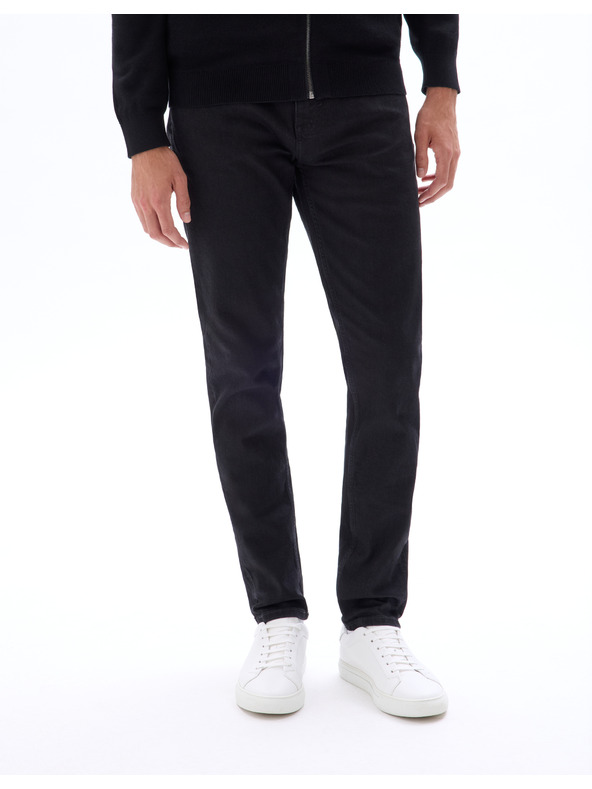 Celio Črne moške slim fit kavbojke Celio Foslim