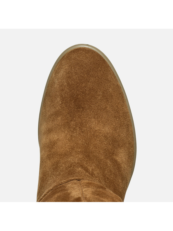 Geox Rjavi ženski škornji Geox Wedge