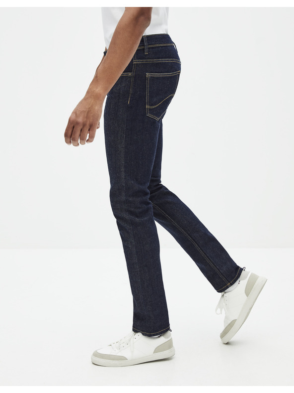 Celio Temno modre kavbojke ravnega kroja Celio Row C15