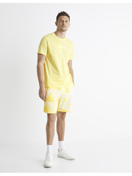 Celio Rumene batikirane kratke hlače Celio Botache