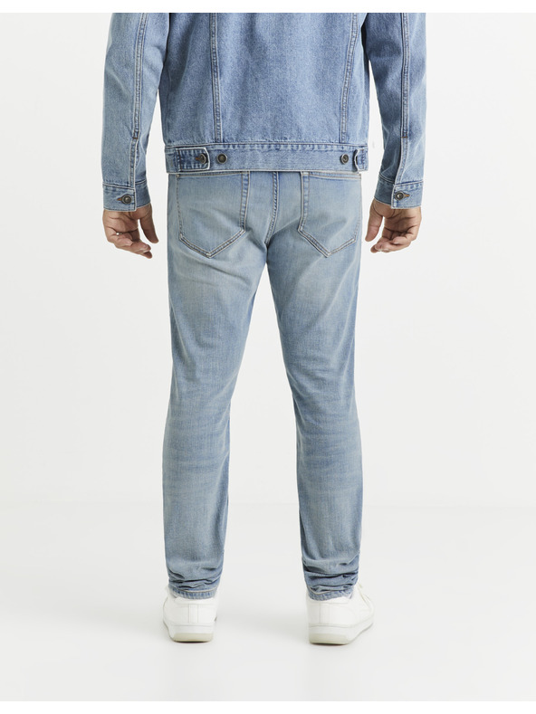 Celio Svetlo modre moške ozke kavbojke Celio C25 Voslight25