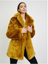 Orsay Gorčično rumen ženski plašč iz umetnega krzna ORSAY