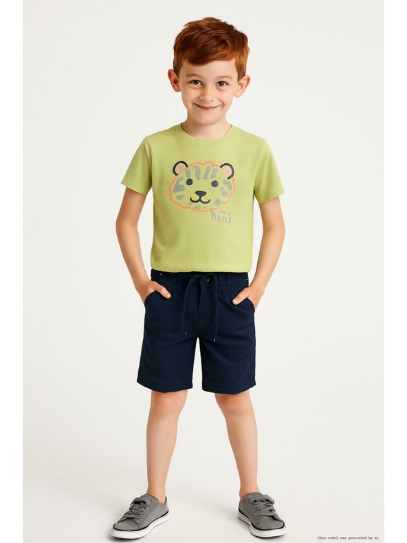 ALPINE PRO Temno modre otroške kratke hlače ALPINE PRO TEBIO